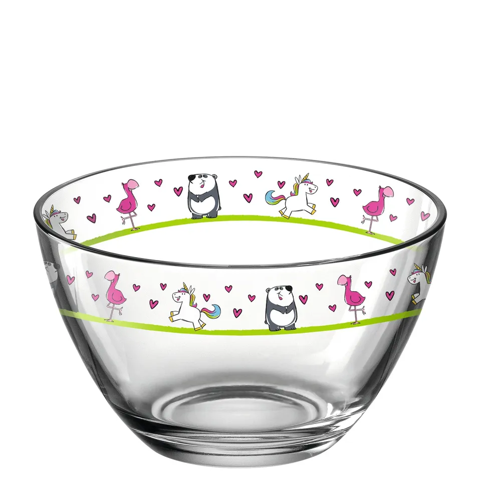 leonardo-bambini-bol-enfant-verre-12-cm-flamant-licorne image 1