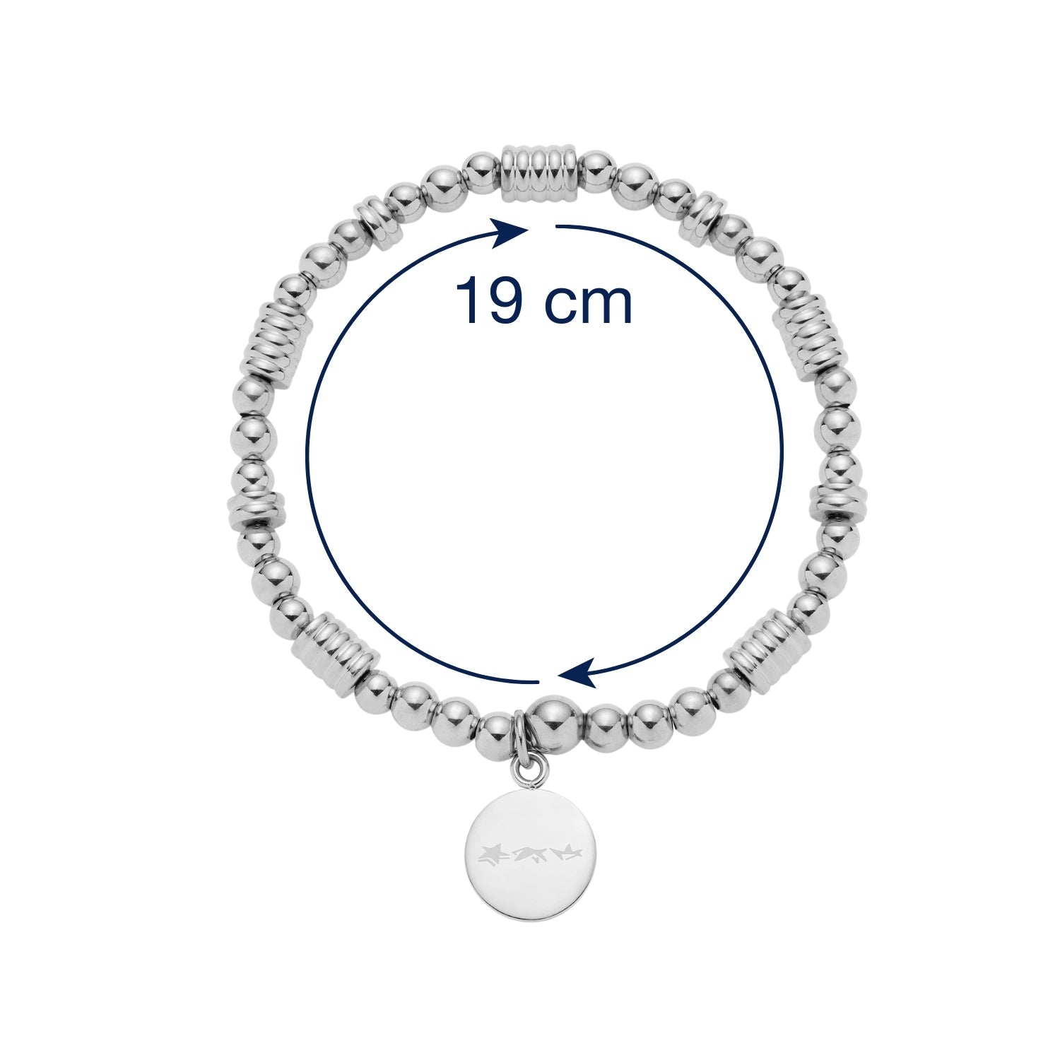 leonardo-elisabeth-bracelet-stretch-argent-gravure image 3