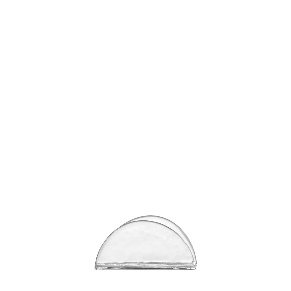 leonardo-ciao-porte-serviettes-verre-transparent-fait-main image 1