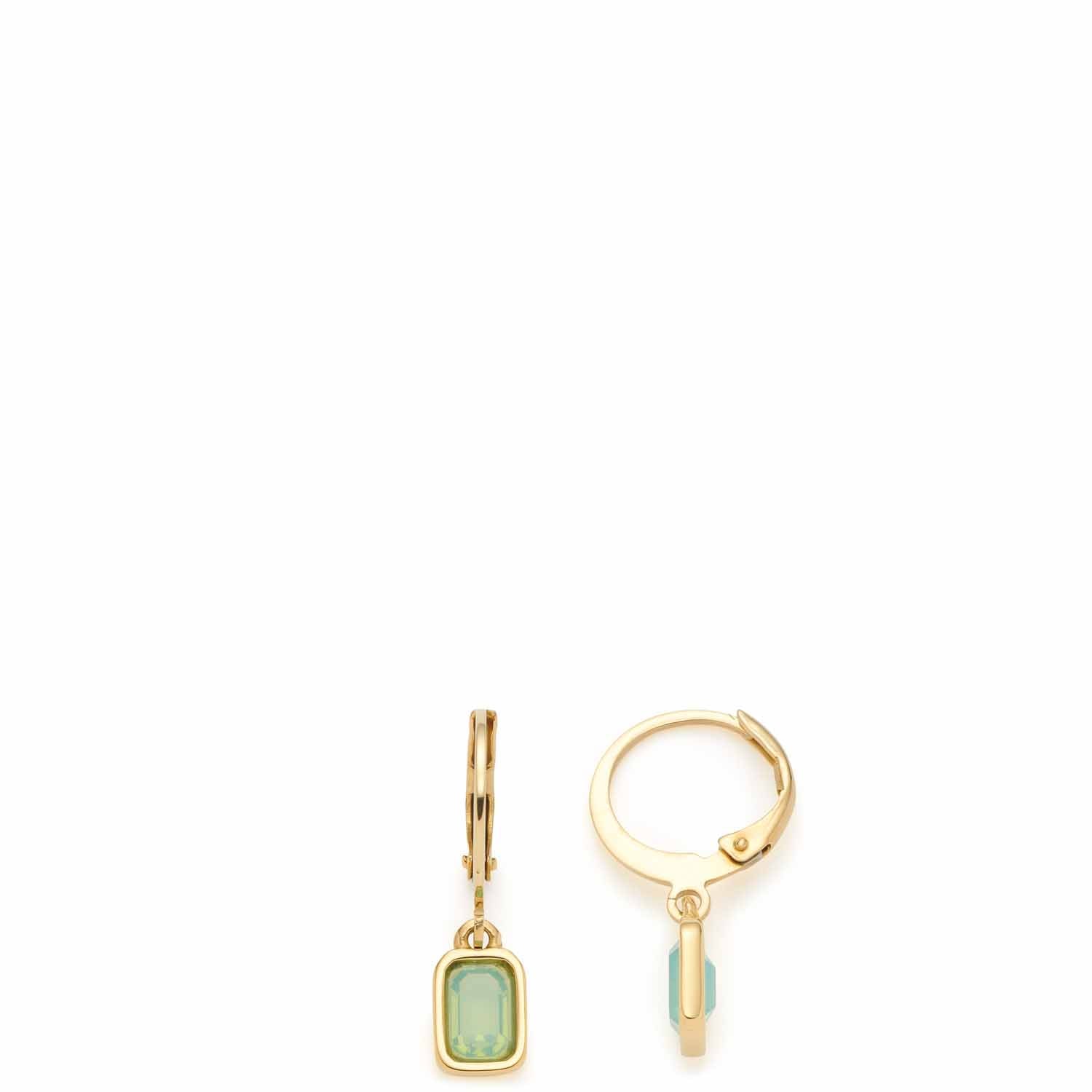 leonardo-sofia-ciao-boucles-d-oreilles-vert-menthe-cristal image 1