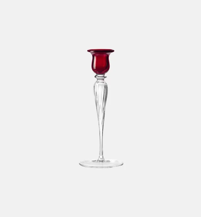 krosno-candleholders-rubin-bougeoir-cristal-25-cm-rubis image 1