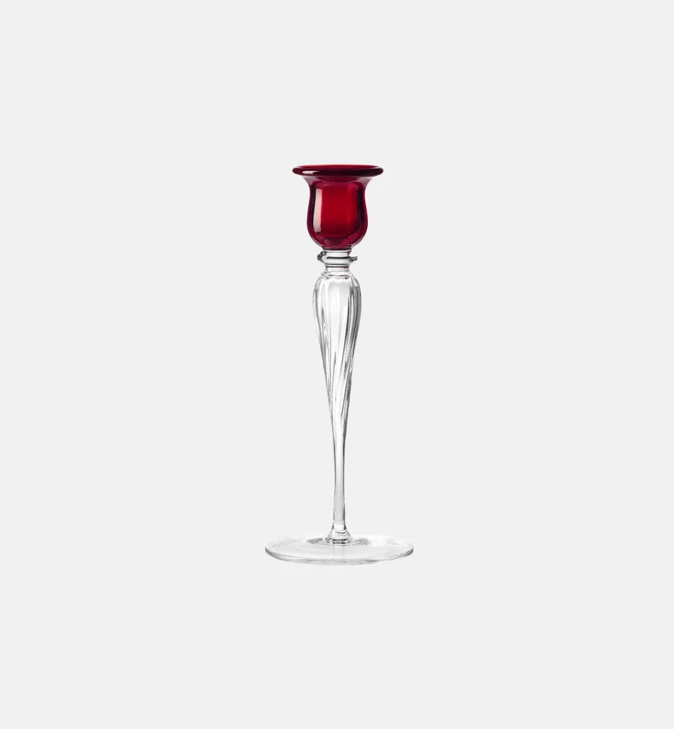 krosno-candleholders-rubin-bougeoir-cristal-25-cm-rubis image 1
