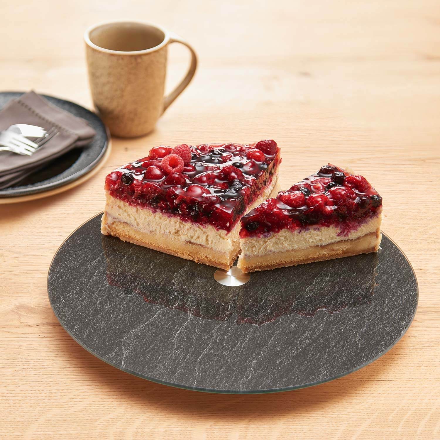leonardo-turn-plateau-tournant-noir-33-cm-ardoise image 3