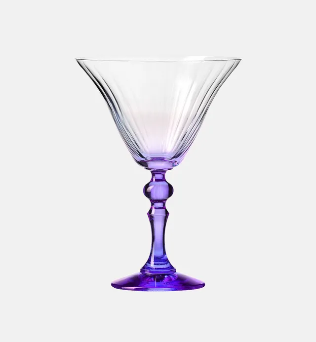 krosno-bubble-verre-martini-170-ml-pied-violet-ombr image 1