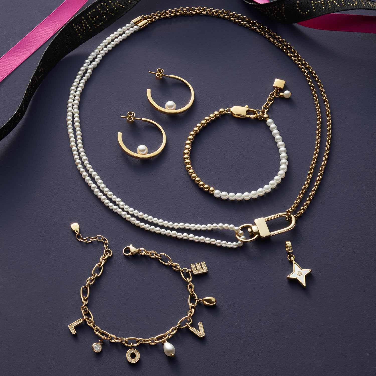 leonardo-lucinda-bracelet-perles-blanches-dor image 3