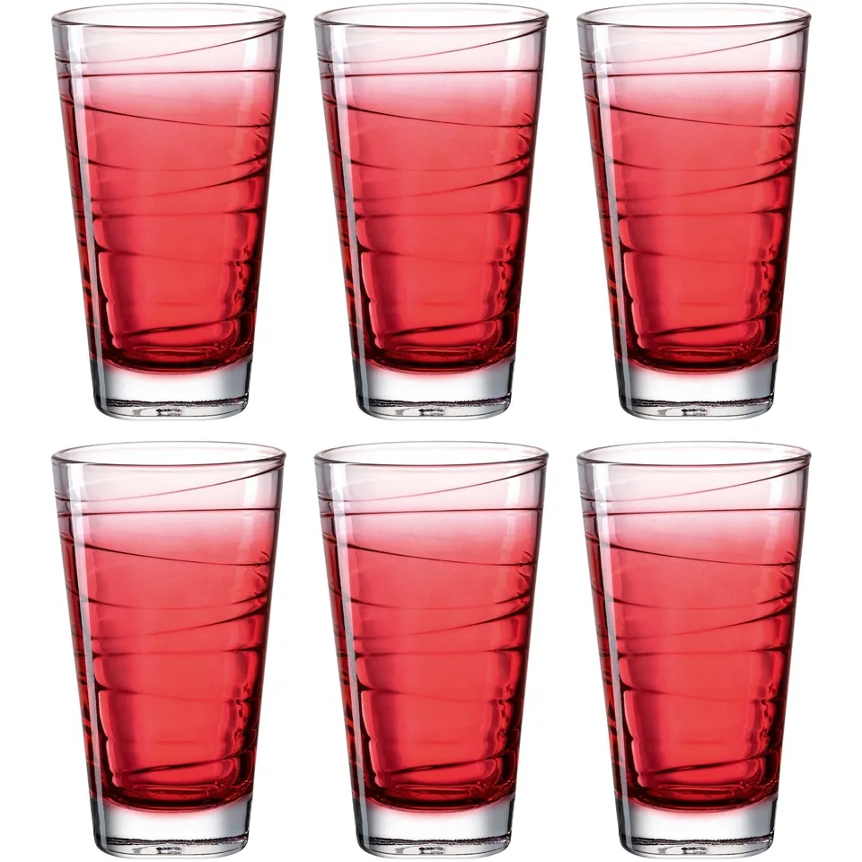 leonardo-vario-struttura-verre-boire-280-ml-lot-6-rouge image 1