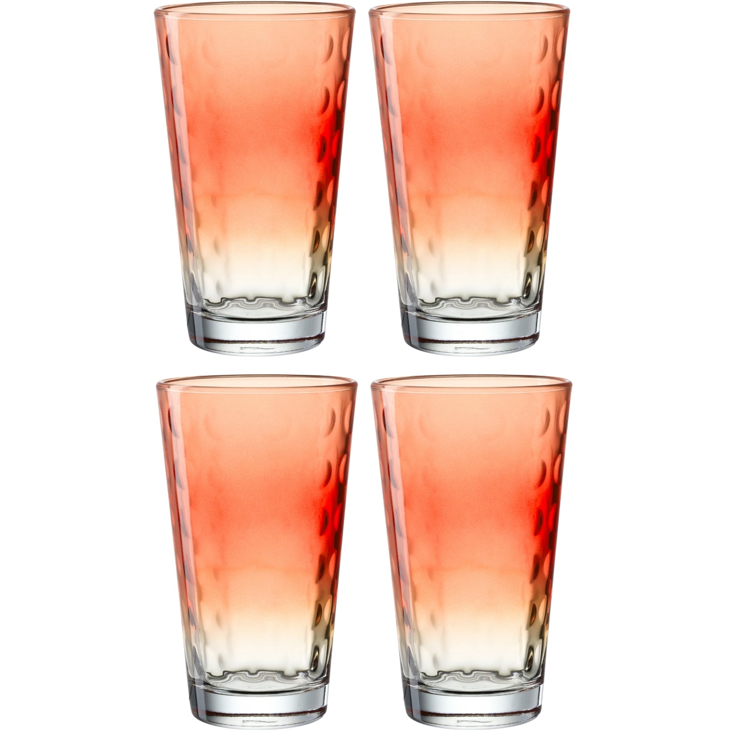 leonardo-optic-verre-eau-540-ml-rouge-lot-de-4 image 1