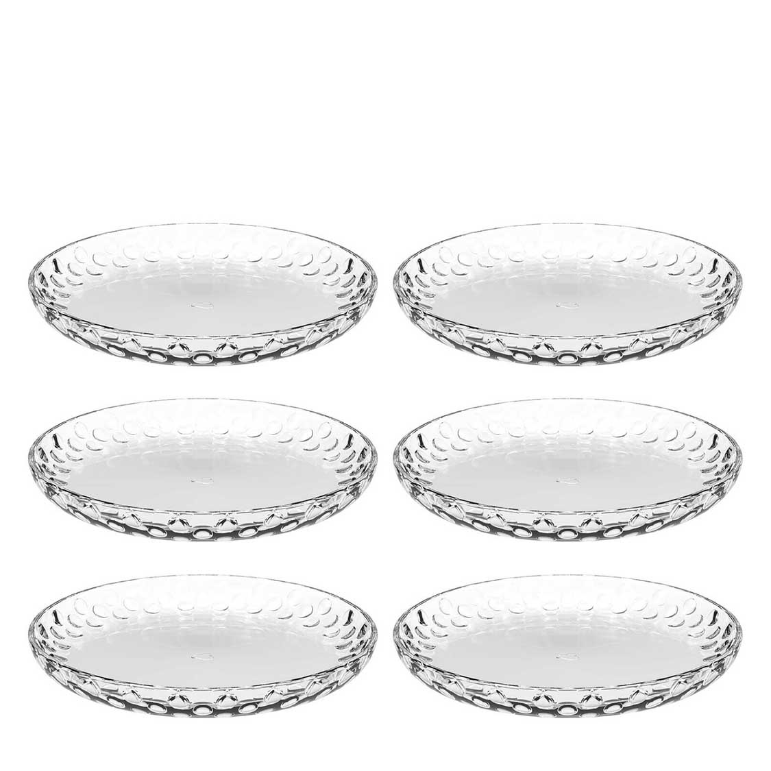 leonardo-cucina-optic-assiette-dessert-verre-18-cm-lot-6 image 1