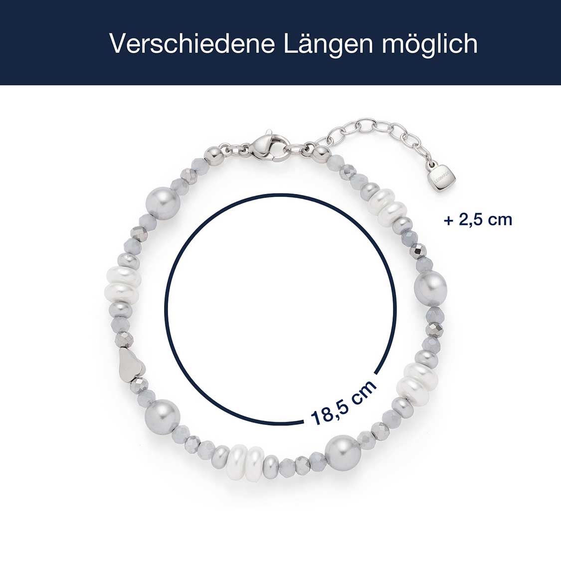leonardo-klara-bracelet-perles-femme-gris-blanc-acier image 4