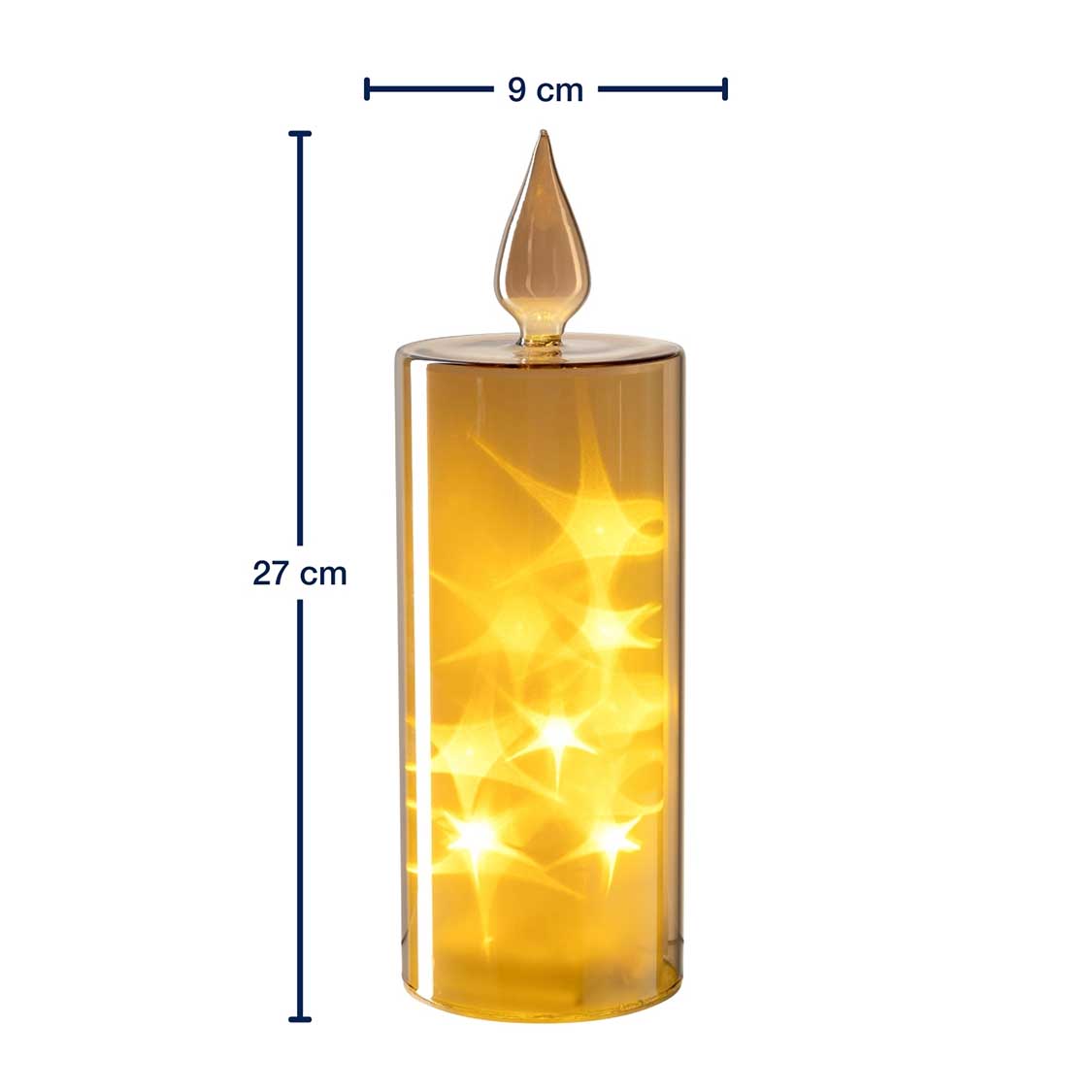 leonardo-capanna-bougie-led-dor-e-27-cm-effet-toile image 3
