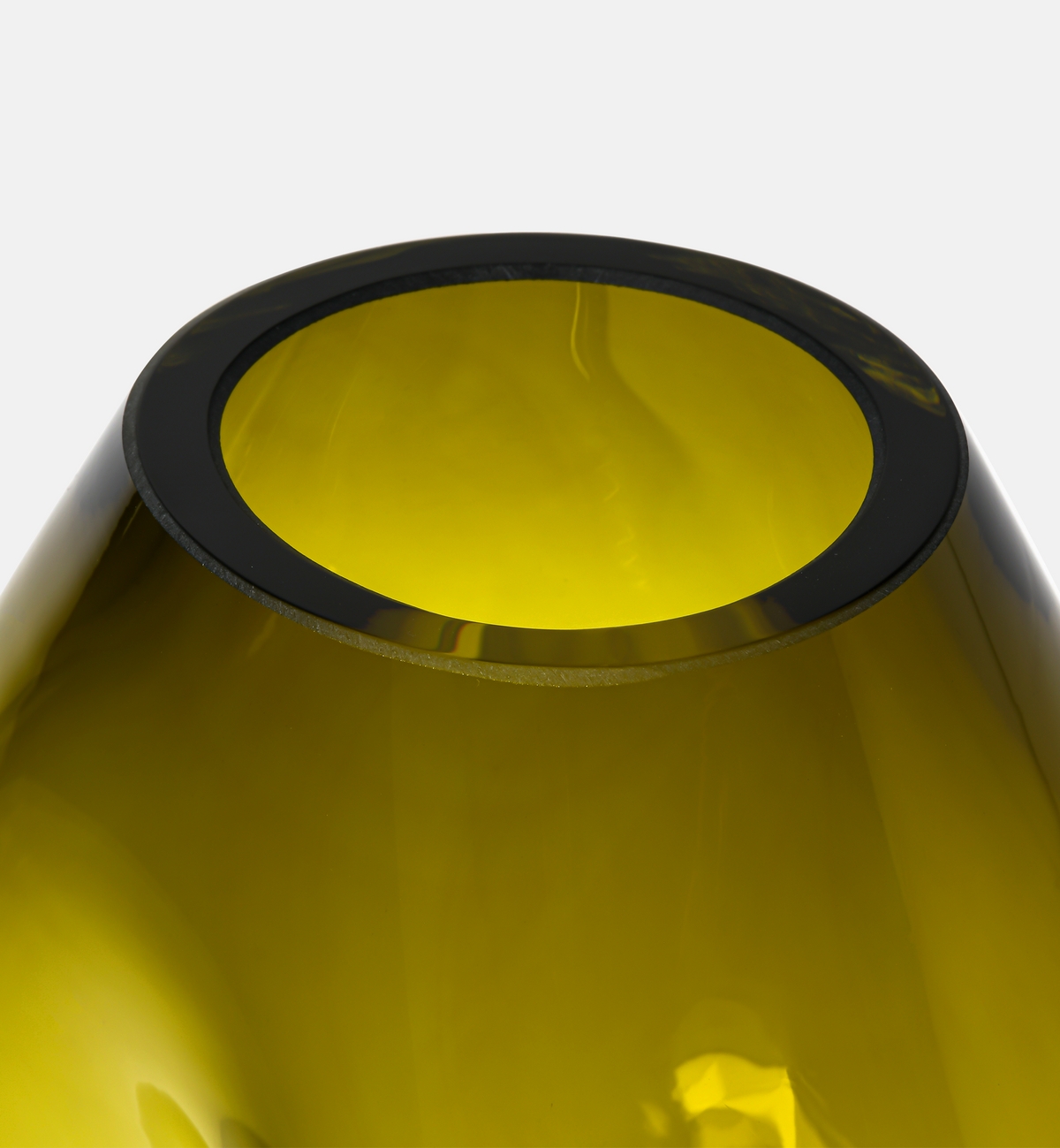 krosno-flow-vase-en-verre-20-cm-olive image 3