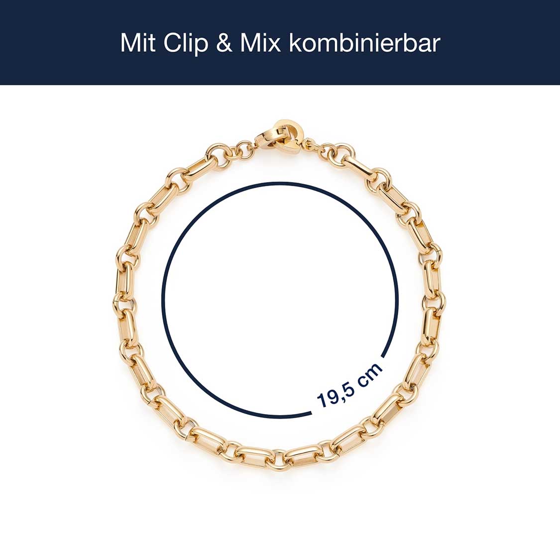 leonardo-clip-mix-yvette-bracelet-dor-acier image 4