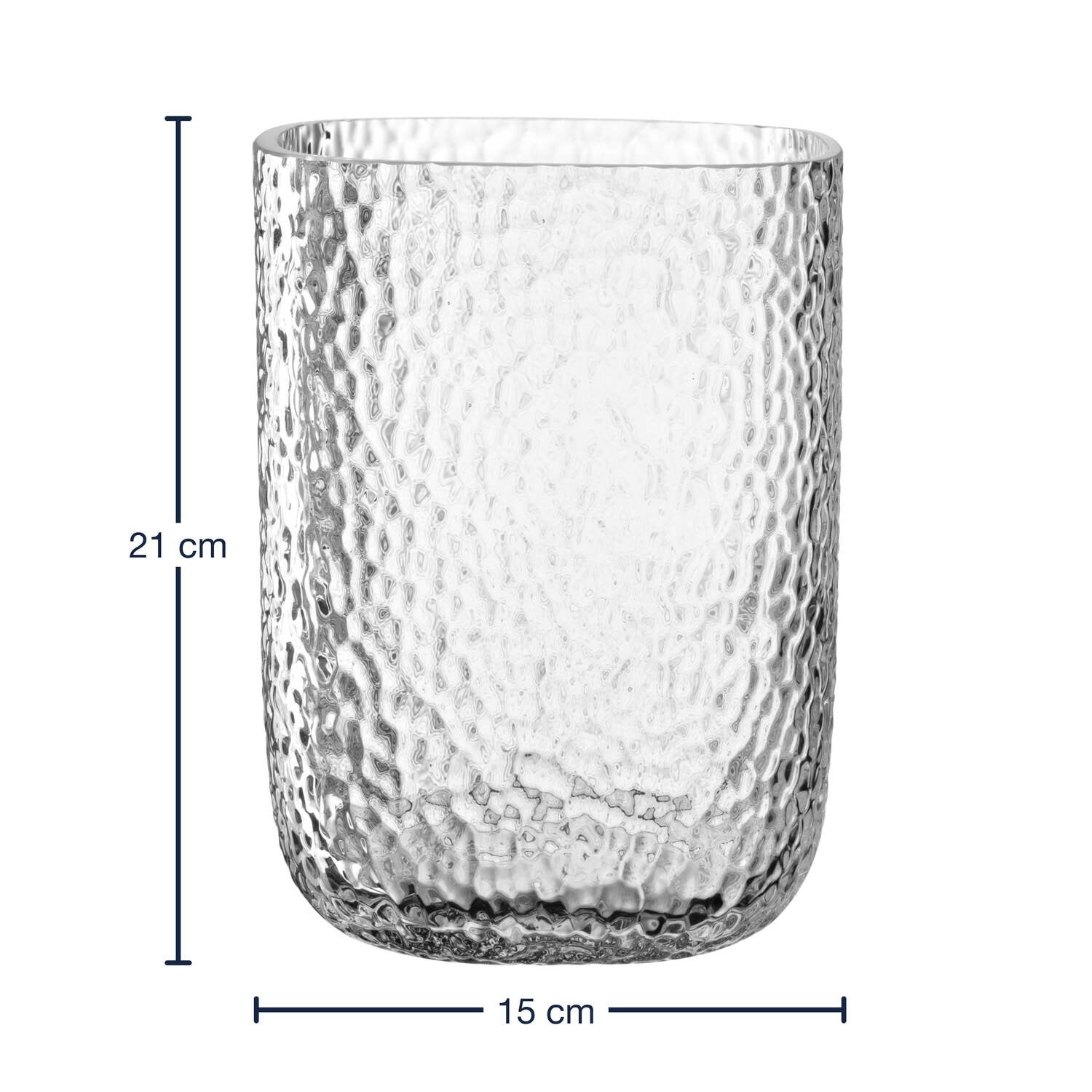 leonardo-martello-photophore-21-cm-verre-martel-transparent image 2