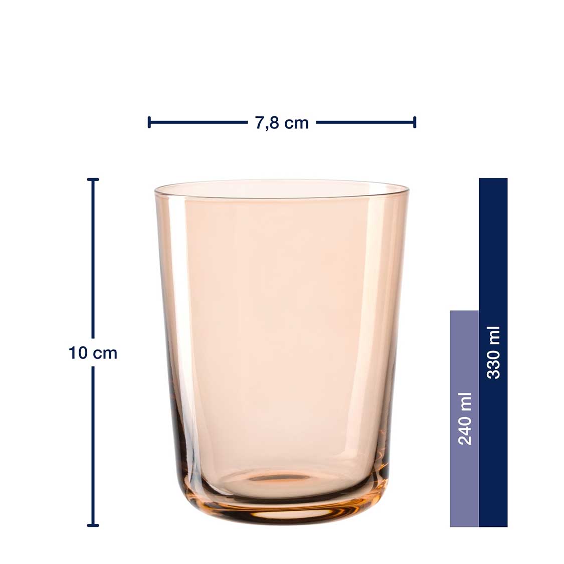 leonardo-leggero-verre-eau-cachi-330-ml-lot-4 image 3
