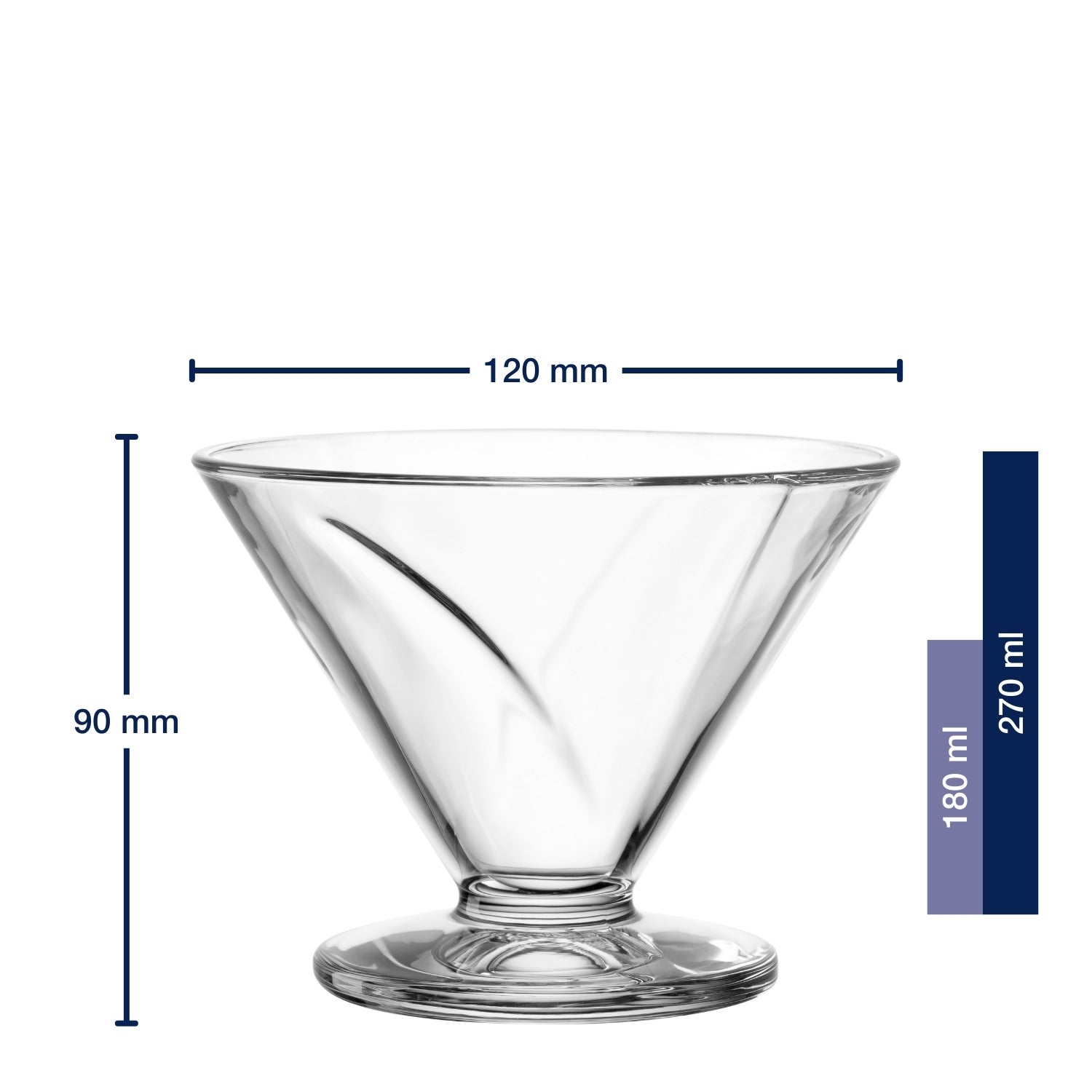 leonardo-cono-coupe-glace-verre-270-ml-lot-de-4-transparent image 2