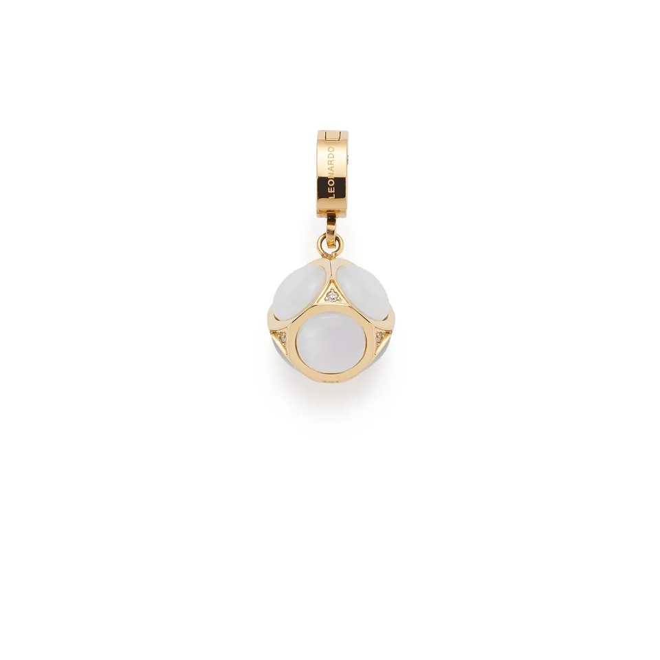 leonardo-ida-pendentif-clip-mix-dor-boule-blanche image 1