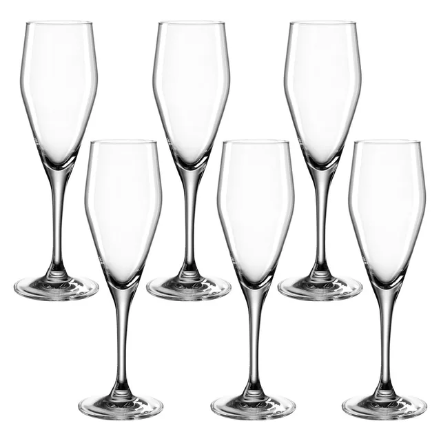 leonardo-twenty-4-fl-te-champagne-220-ml-lot-de-6-transparent image 1