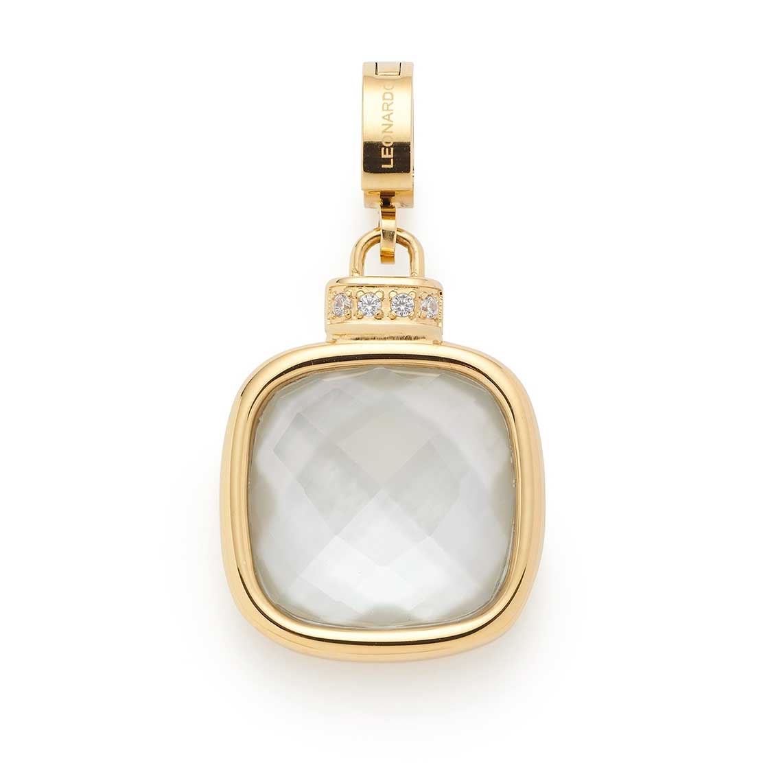 leonardo-virginia-clip-mix-pendentif-dor-nacre-carr-e image 1