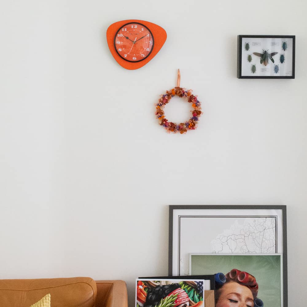 la-carafe-mediator-originale-horloge-murale-abricot image 4