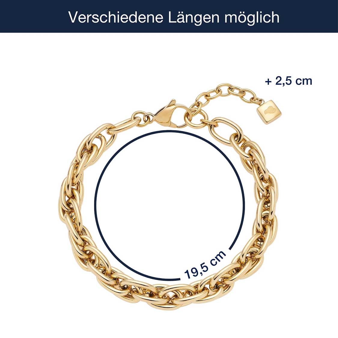 leonardo-sina-bracelet-dor-maillons-ovales image 4