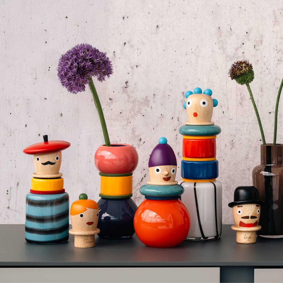 leonardo-buoni-amici-vase-objet-pizzaiolo-24-cm-multicolore image 8