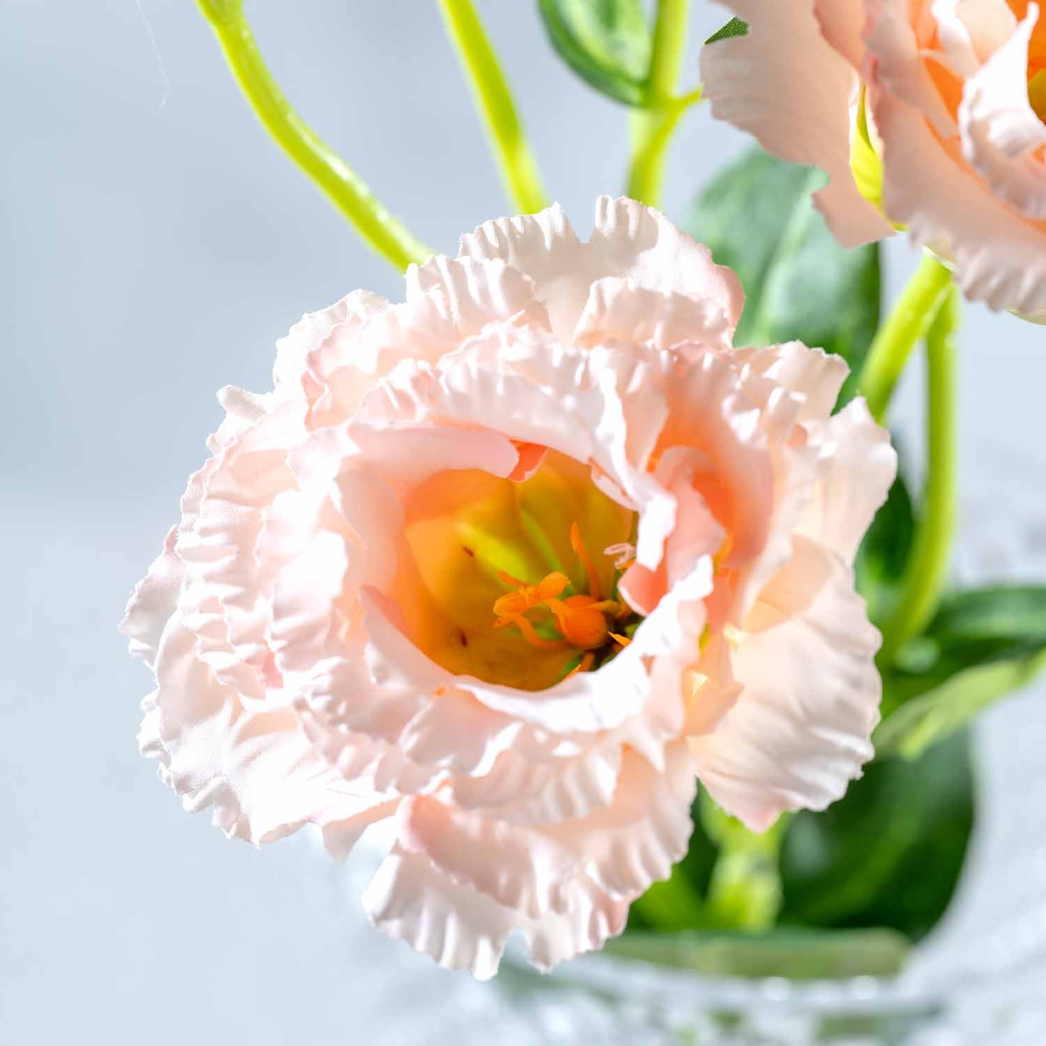 leonardo-fiore-lysianthus-artificiel-78-cm-abricot image 4