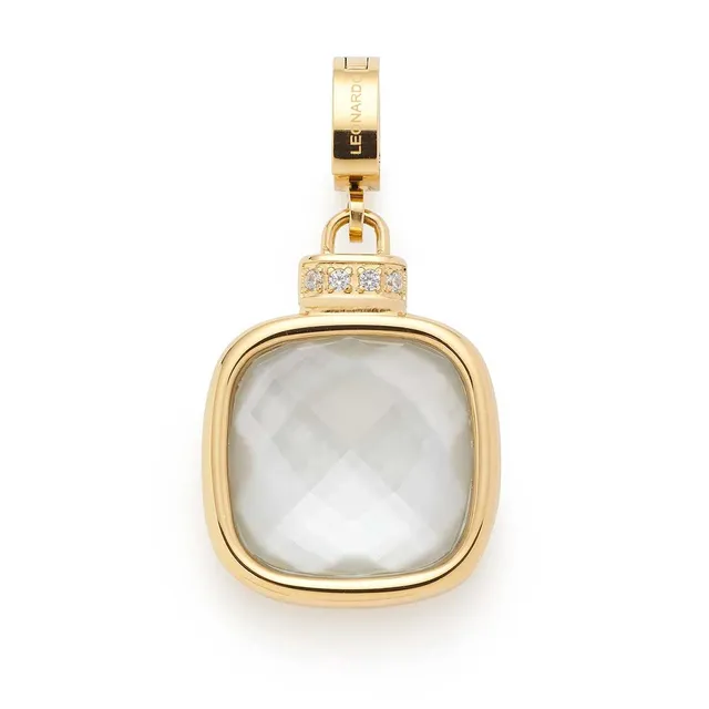 leonardo-virginia-clip-mix-pendentif-dor-nacre-carr-e image 1