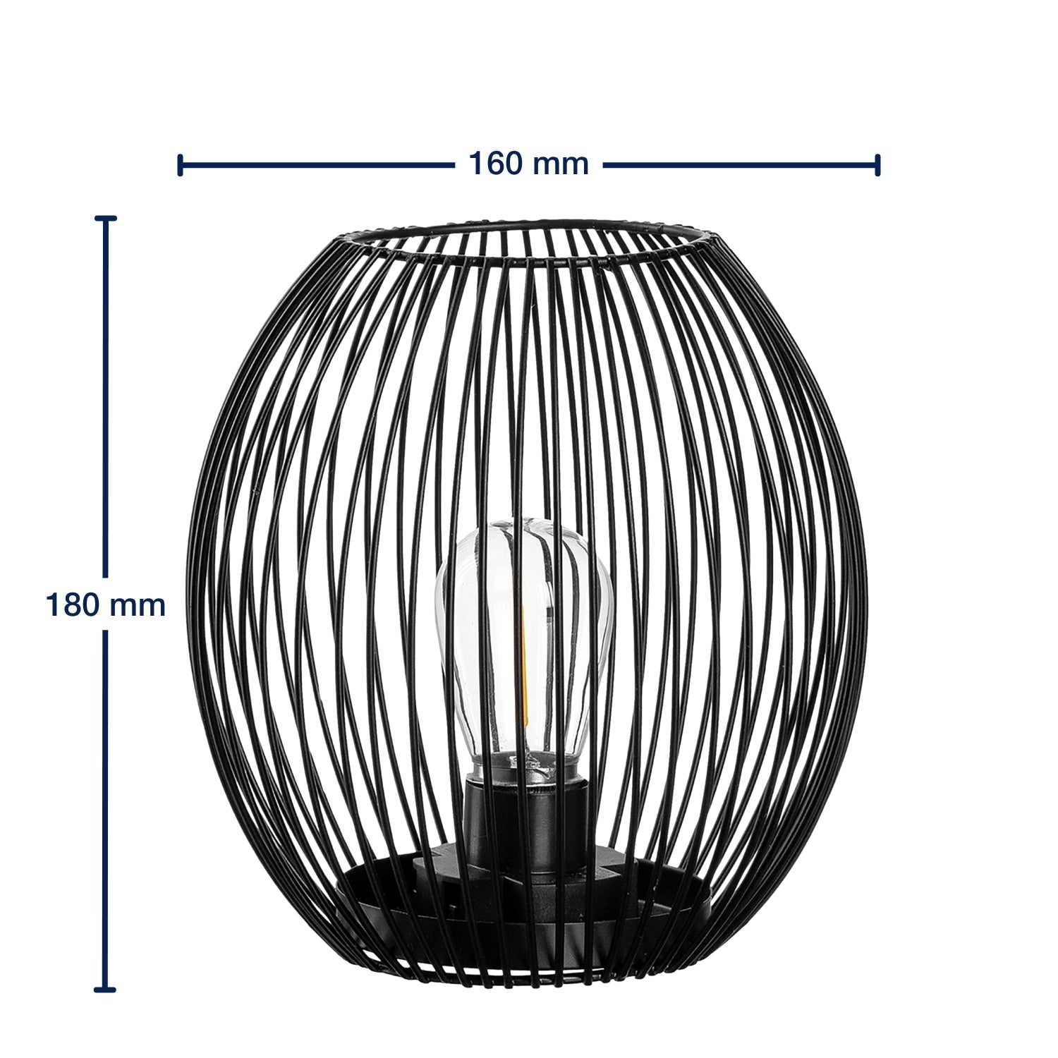 leonardo-casolare-lanterne-led-verre-noire-18-cm image 3