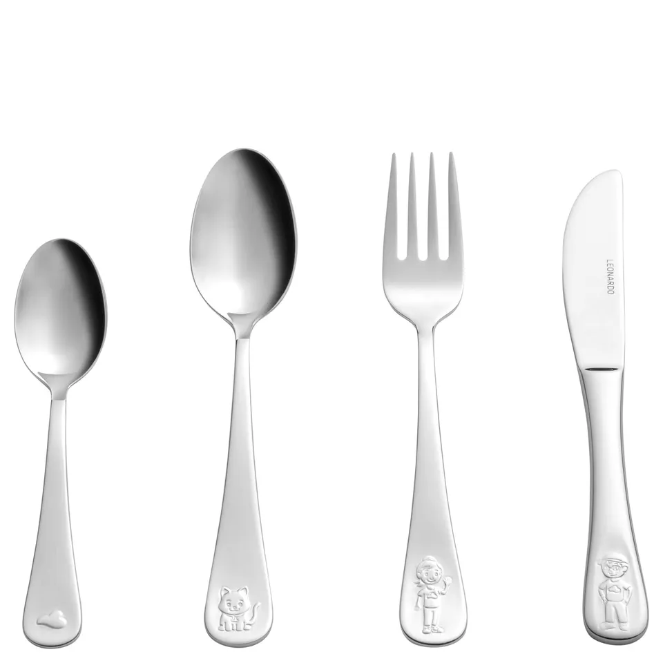 leonardo-bambini-avventura-couvert-enfant-argent-4-pi-ces image 1