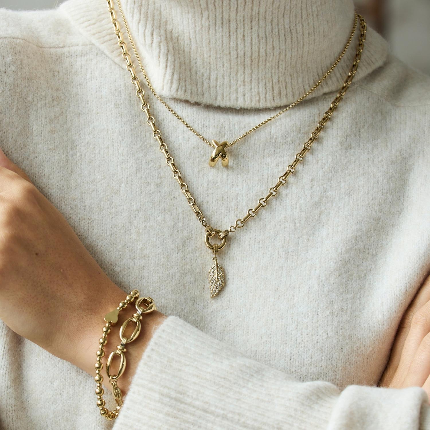 leonardo-fedra-pendentif-plume-dor-clip-mix image 2