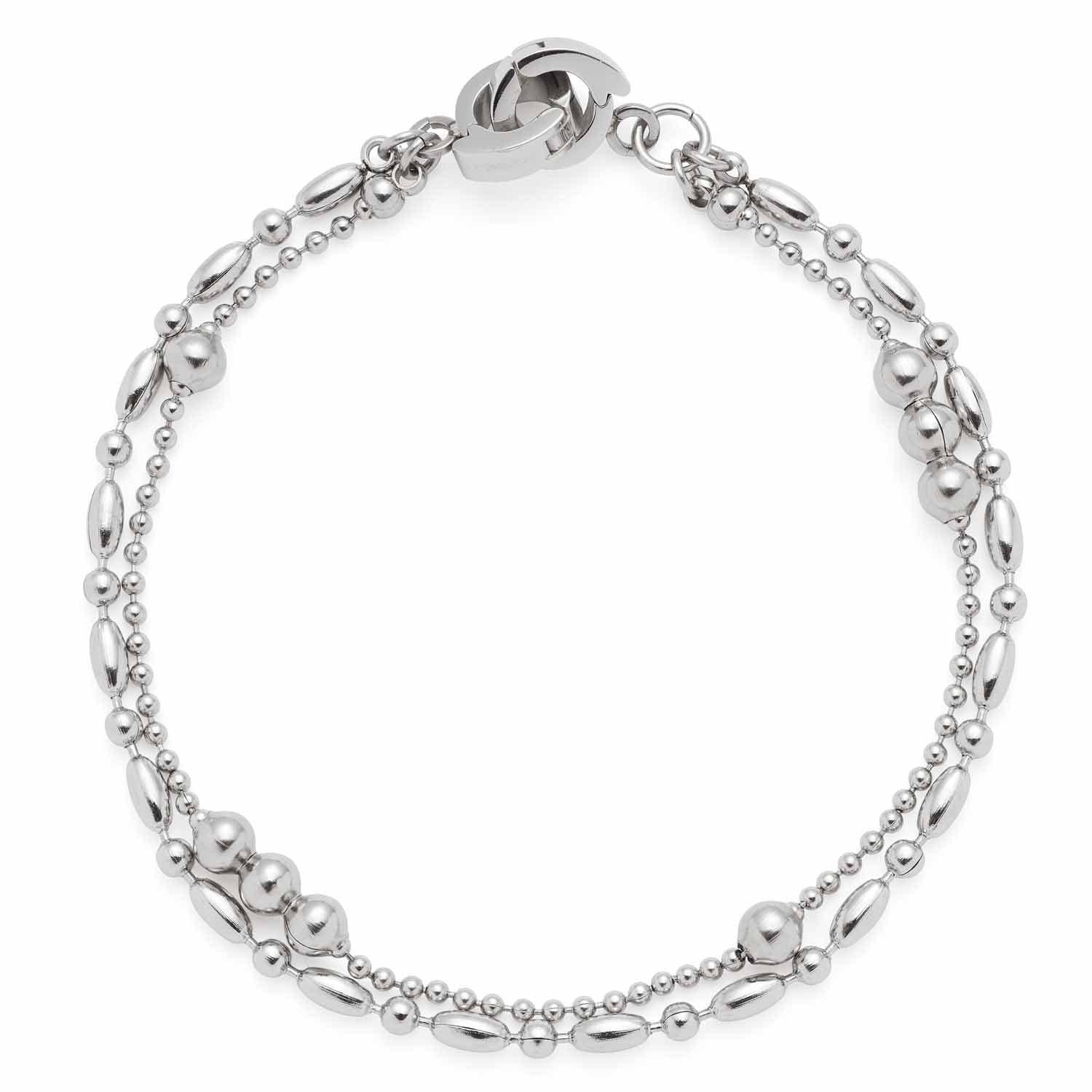 leonardo-ilvi-bracelet-argent-clip-mix-double-rang image 1