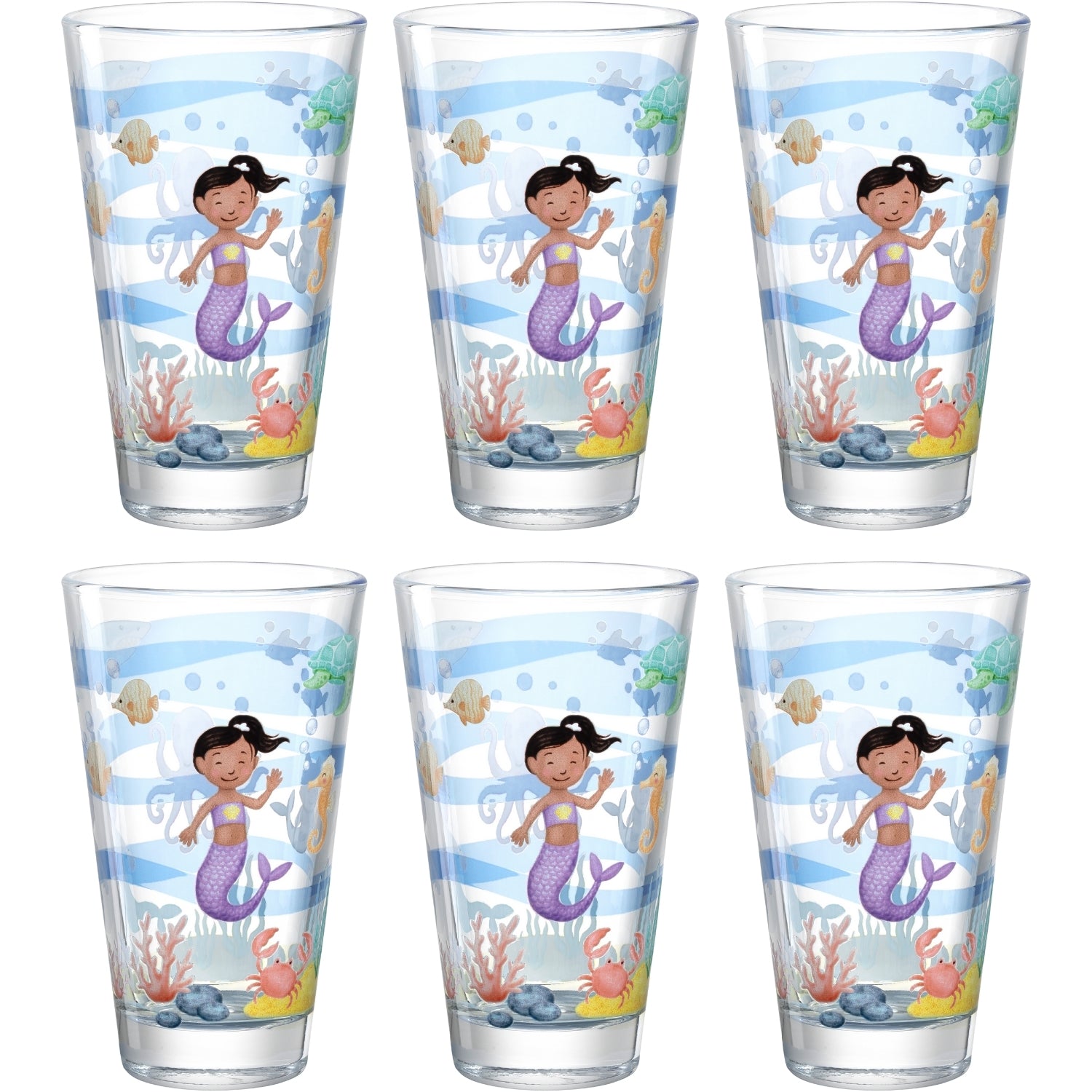 leonardo-bambini-avventura-mer-verre-enfant-300-ml-lot-6-motifs-mer image 1
