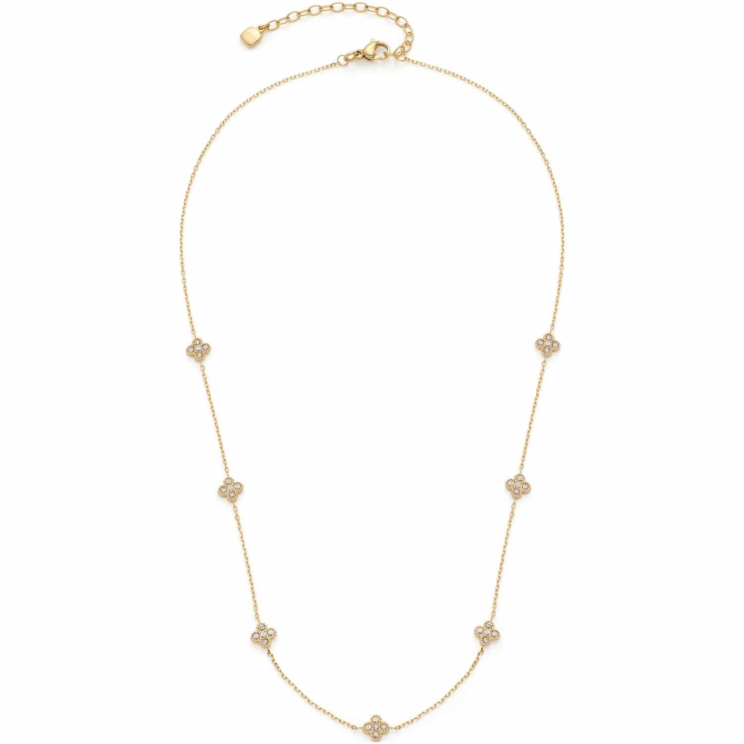 leonardo-lisette-collier-dor-42-cm-fleurs-zirconia image 1