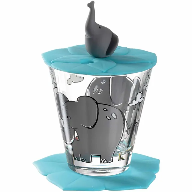 leonardo-bambini-set-3-pi-ces-verre-enfant-l-phant image 1