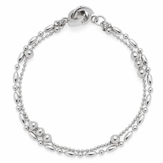 leonardo-ilvi-bracelet-argent-clip-mix-double-rang image 1