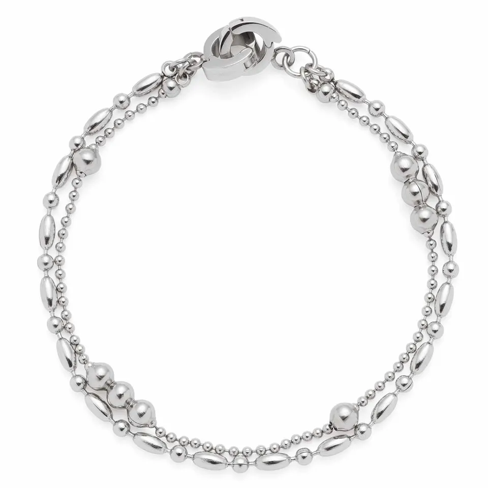 leonardo-ilvi-bracelet-argent-clip-mix-double-rang image 1