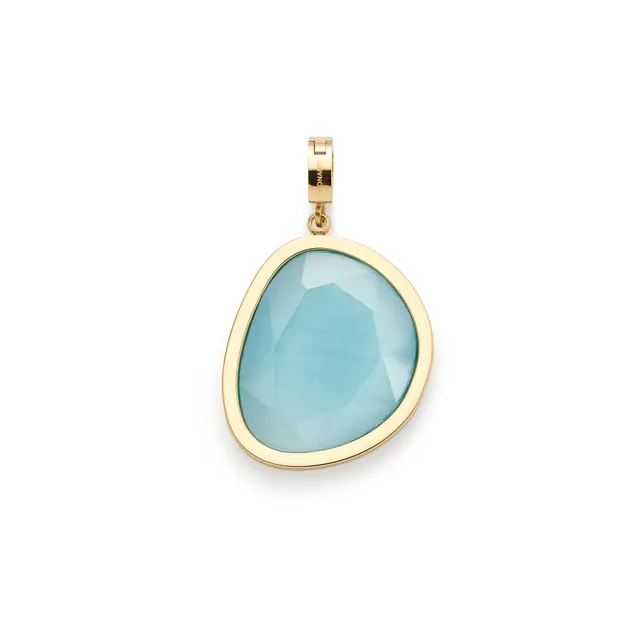 leonardo-bonny-pendentif-clip-mix-dor-turquoise image 1