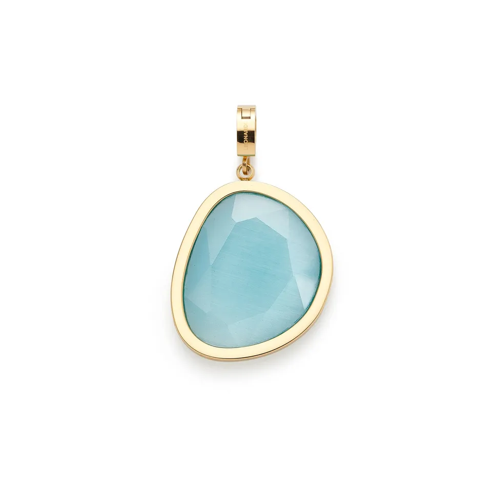 leonardo-bonny-pendentif-clip-mix-dor-turquoise image 1
