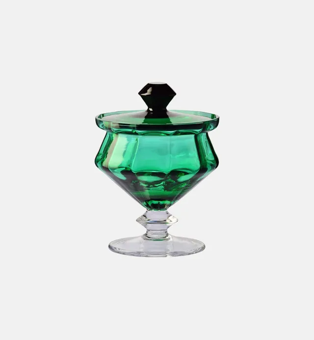 krosno-heritage-sucrier-cristal-meraude-17-cm image 1