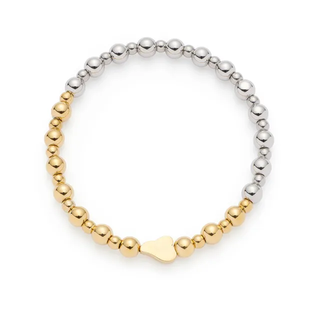 leonardo-philine-bracelet-dor-bicolore-perles image 1