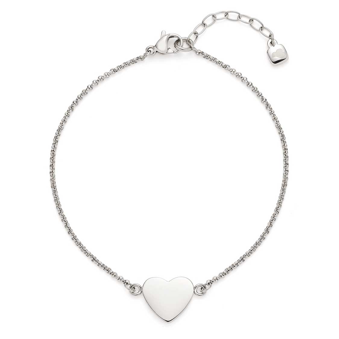 leonardo-kelly-bracelet-c-ur-gravable-argent image 2