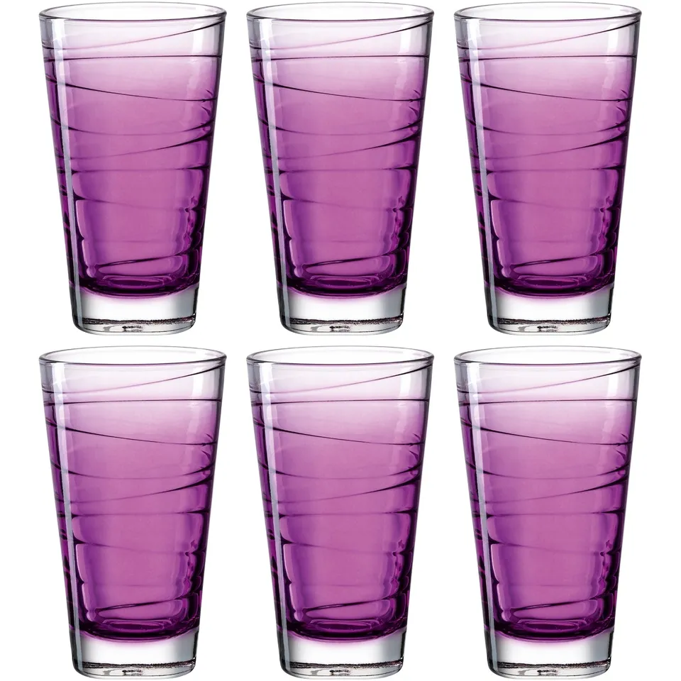 leonardo-vario-struttura-verre-violet-280-ml-lot-de-6 image 1
