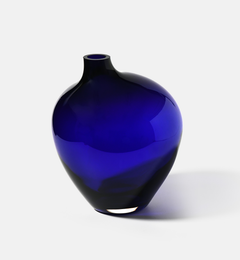 krosno-pebble-2017-vase-16-cm-cobalt image 8