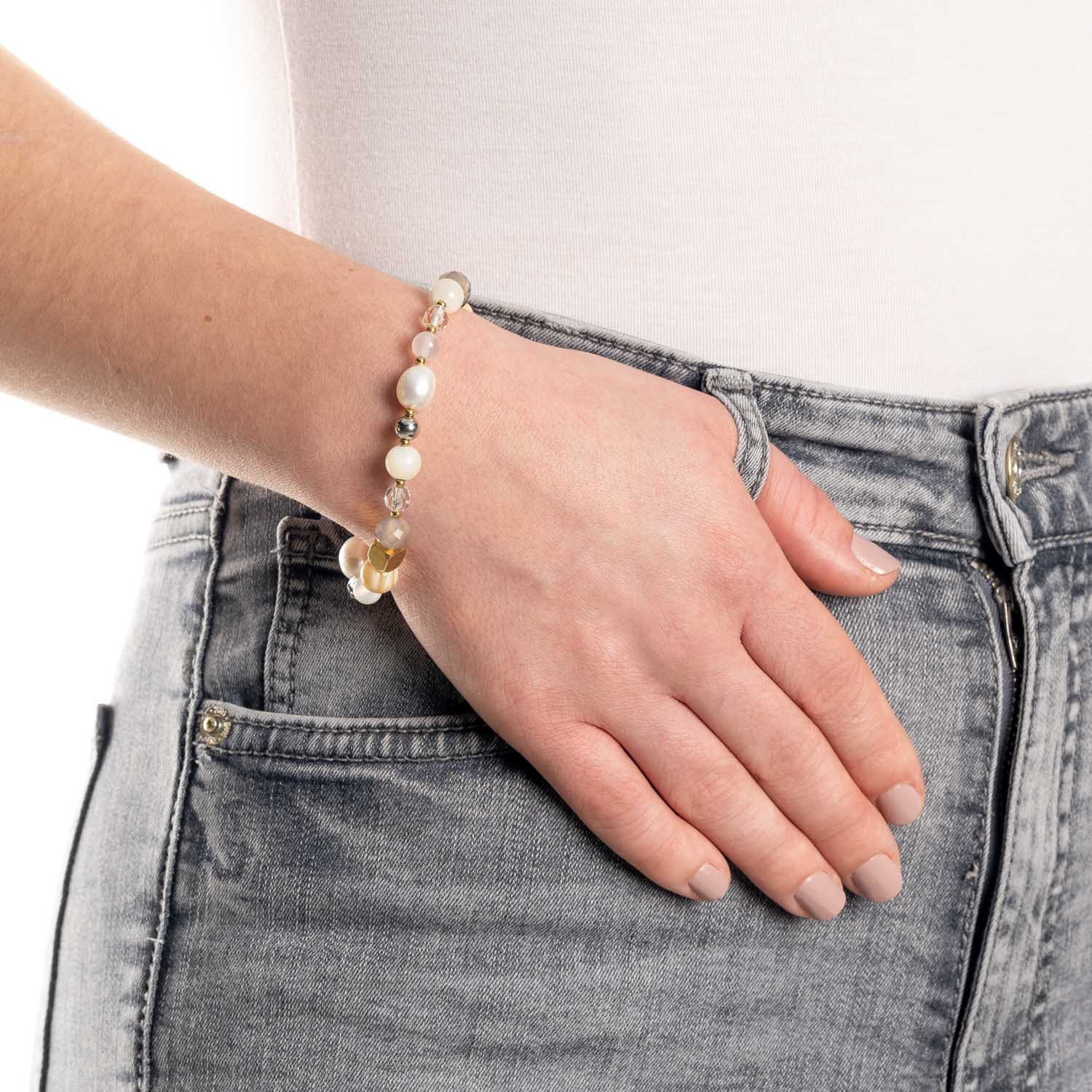 leonardo-hope-bracelet-perles-bicolore-lastique image 2
