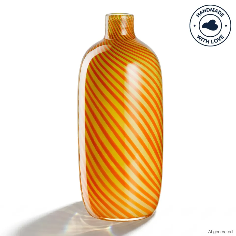leonardo-filo-colori-vase-jaune-verre-32-cm image 1