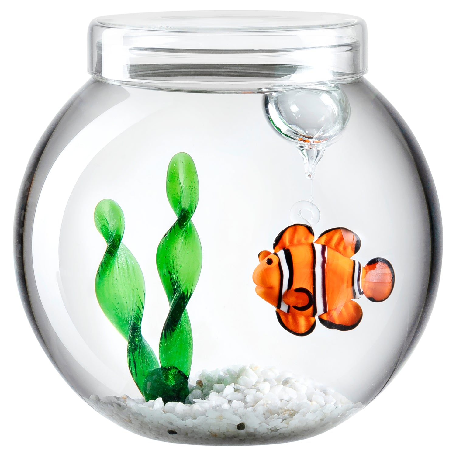leonardo-mare-objet-d-co-poisson-verre-14-cm-set image 1
