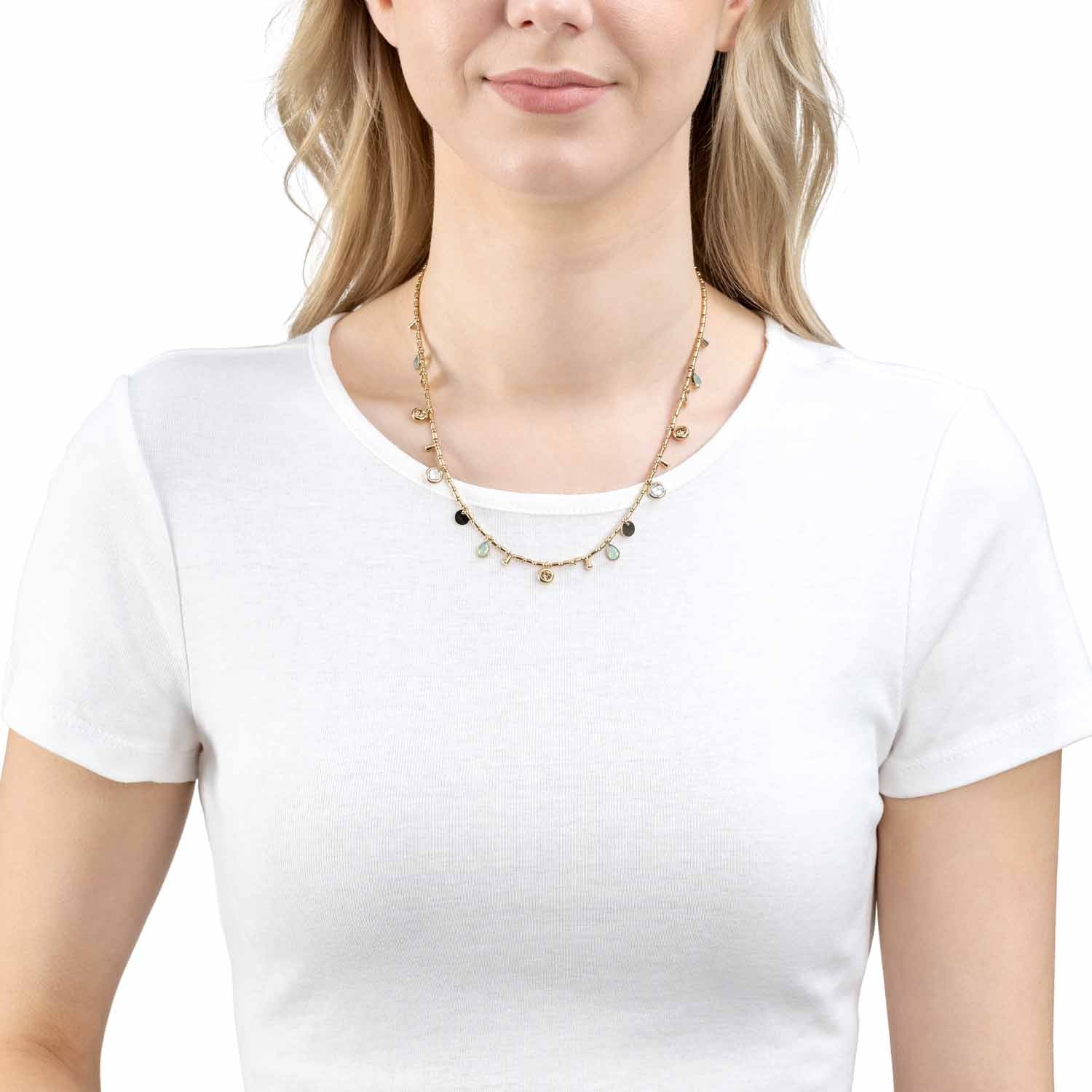 leonardo-ella-collier-dor-45-cm-perles-et-cristaux image 3