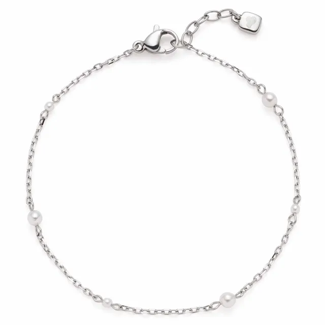 leonardo-navina-ciao-bracelet-perles-blanches image 1