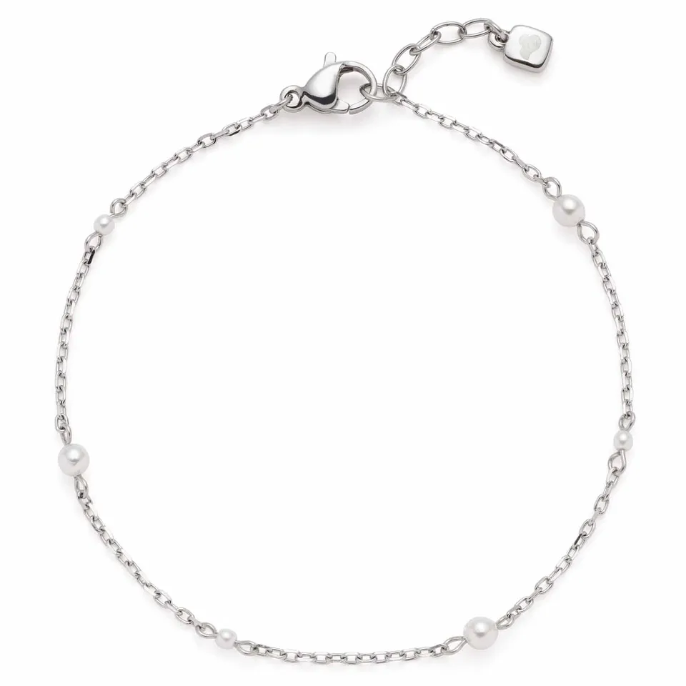leonardo-navina-ciao-bracelet-perles-blanches image 1