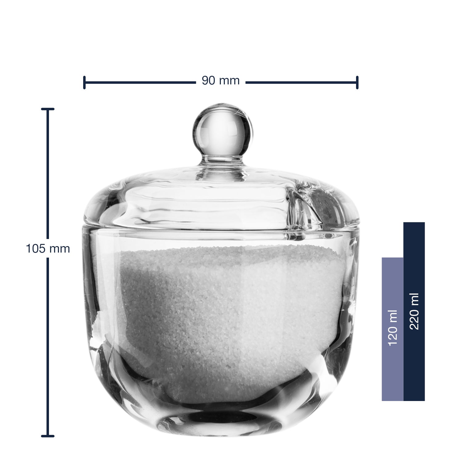 leonardo-delight-sucrier-en-verre-transparent image 2